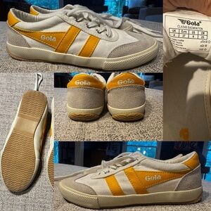 Gola Classic Badminton Sneakers in Yellow